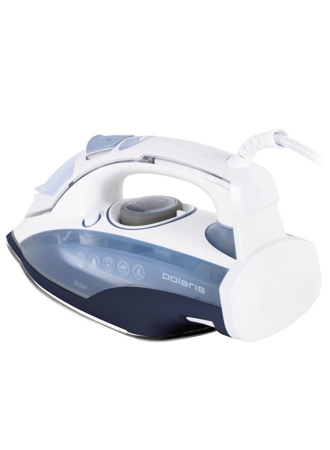 Steam Iron 3050W, Durable anodized outsole PRO 7 ANODIZED, Auto Shutoff, 50g/min Steam Output, 260g/min Steam Boost, 2 Years Warranty