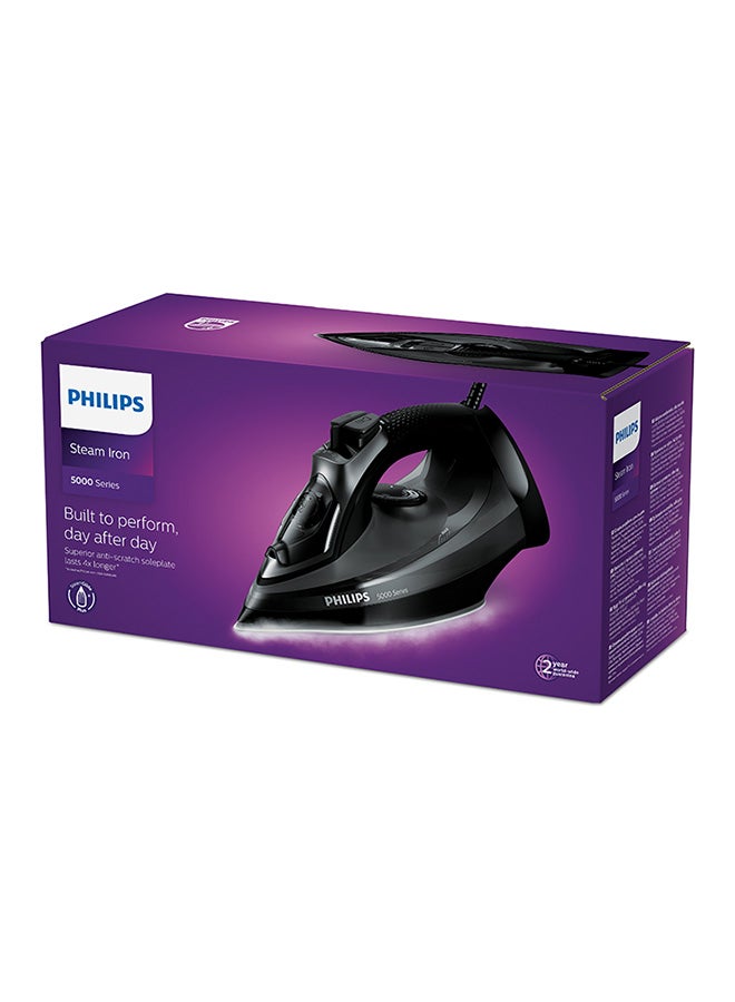 Steam Iron Series 5000 - 45g/min Continuous Steam, 320 ml 2600 W DST5040/86 / DST5040 Black