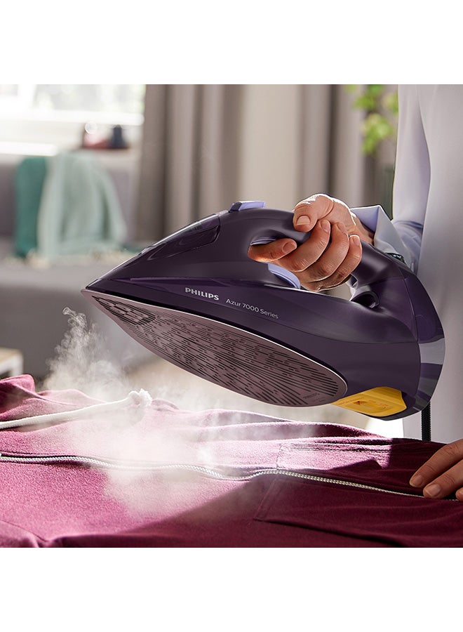 Steam Iron 7000 Series - 50g/min Continuous Steam, 250g Steam Boost, SteamGlide Elite Soleplate, Auto-Off, Vertical Steam, 300 ml 2800 W DST7051 Dark Purpe