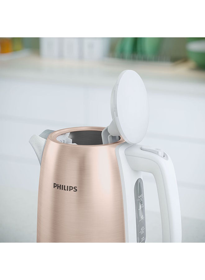 Metal Kettle Daily Collection - Spring Opening, 360° Pirouette Base, 1.7 L 2200 W HD9350/96 Rose Gold