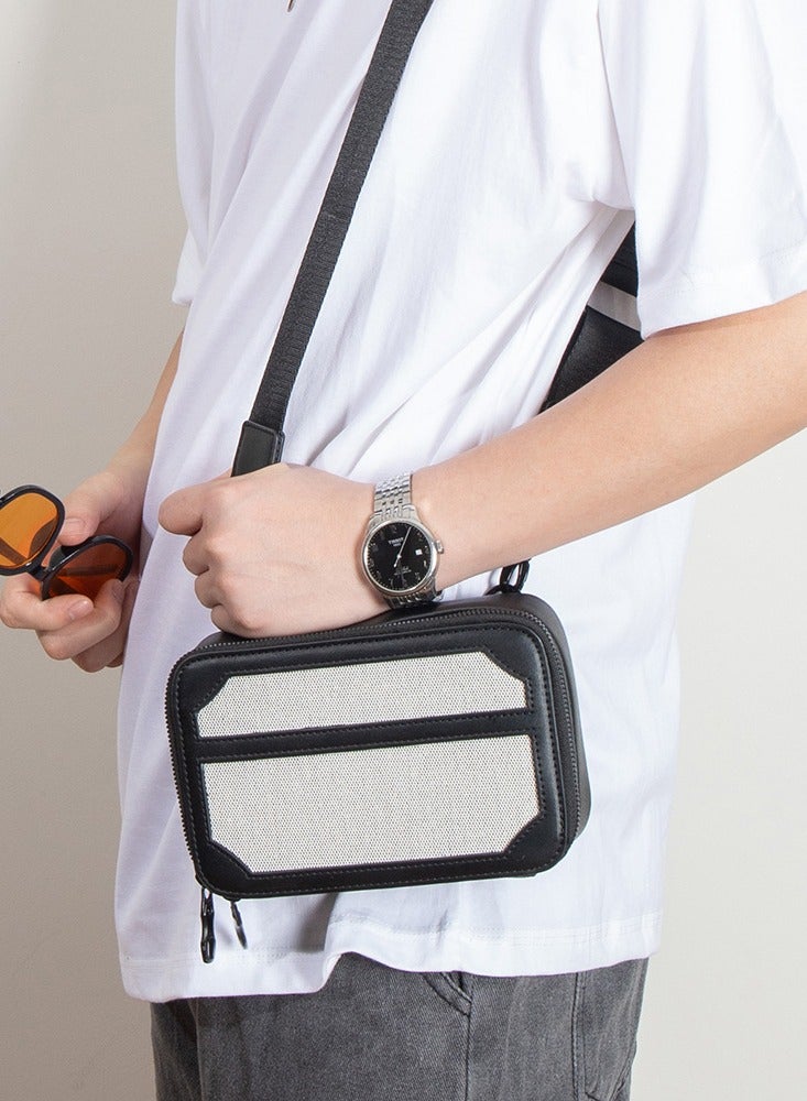 Skycare Sling Crossbody Bag Small Shoulder Backpack for Men Waterproof Slim Chest Bags Casual Daypack for Travel Cycling