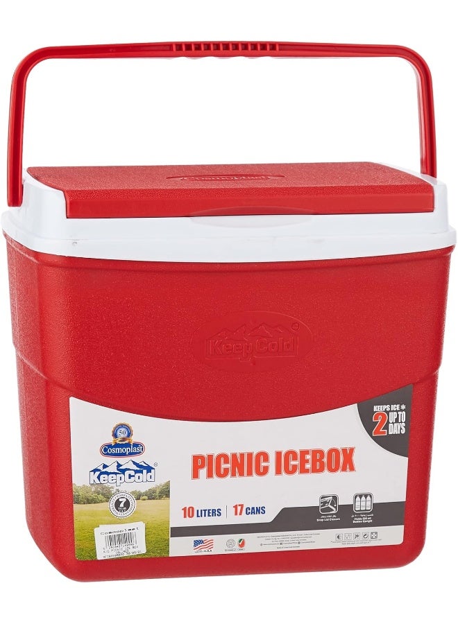 10L Keepcold Picnic Icebox (Red) Red 10.0Liters