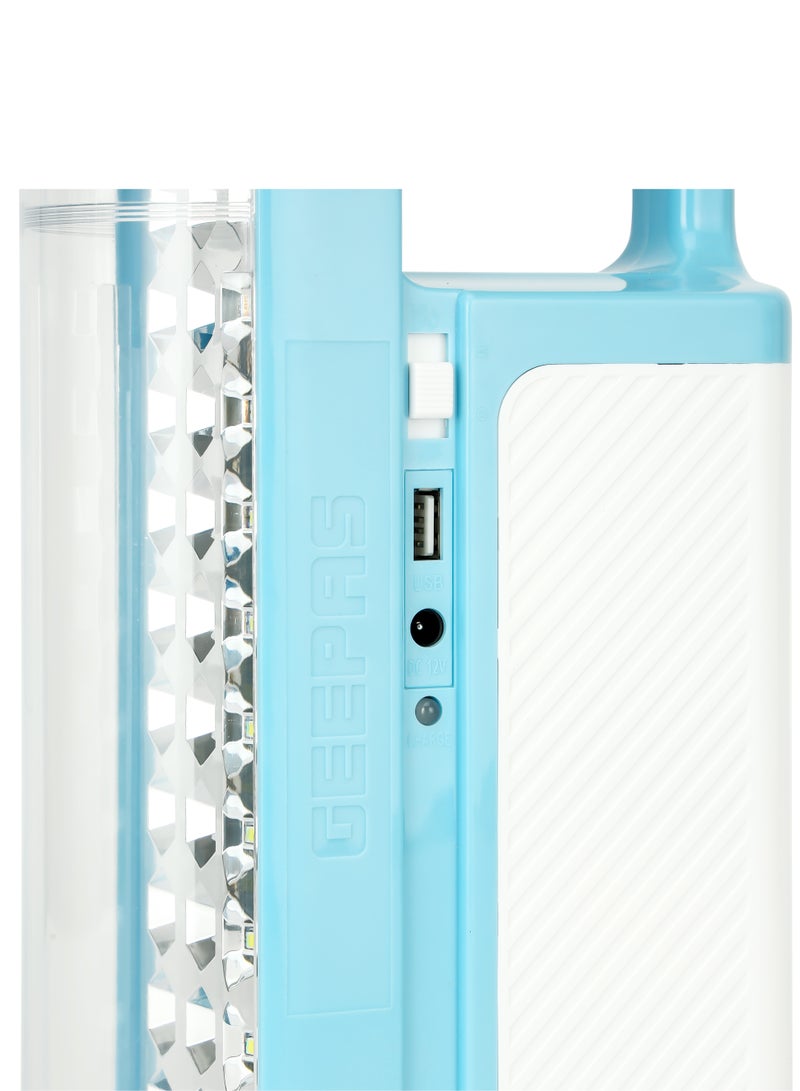 2-in-1 Combo Pack Rechargeable LED Lantern and Flashlight | Portable and Lightweight | Energy Efficient Design and Extended Battery Light | Aluminum Housing, Ni-Cd and Lead-Acid Battery Operated | 2 Years Warranty GEFL51029