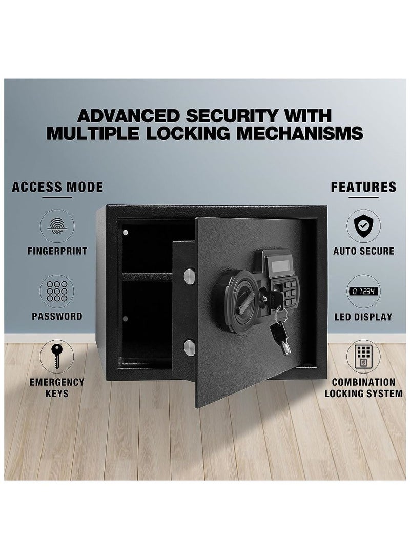 Ozone Safilo Bio-Z Safe Locker with Fingerprint | Master & User PIN Code |  Access Ideal for Home | By Ozone India