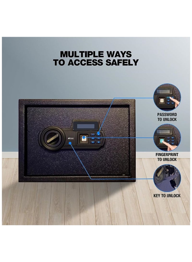Ozone Safilo Bio-Z Safe Locker with Fingerprint | Master & User PIN Code |  Access Ideal for Home | By Ozone India