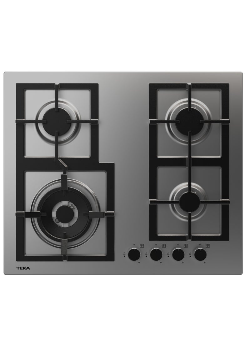 60cm Gas hob with 4 burners and Cast iron grids EFX 60.1 4G AI AL DR CI