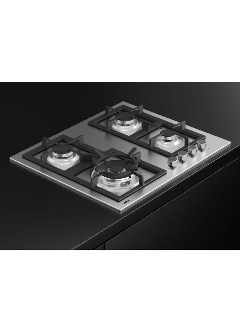 60cm Gas hob with 4 burners and Cast iron grids EFX 60.1 4G AI AL DR CI