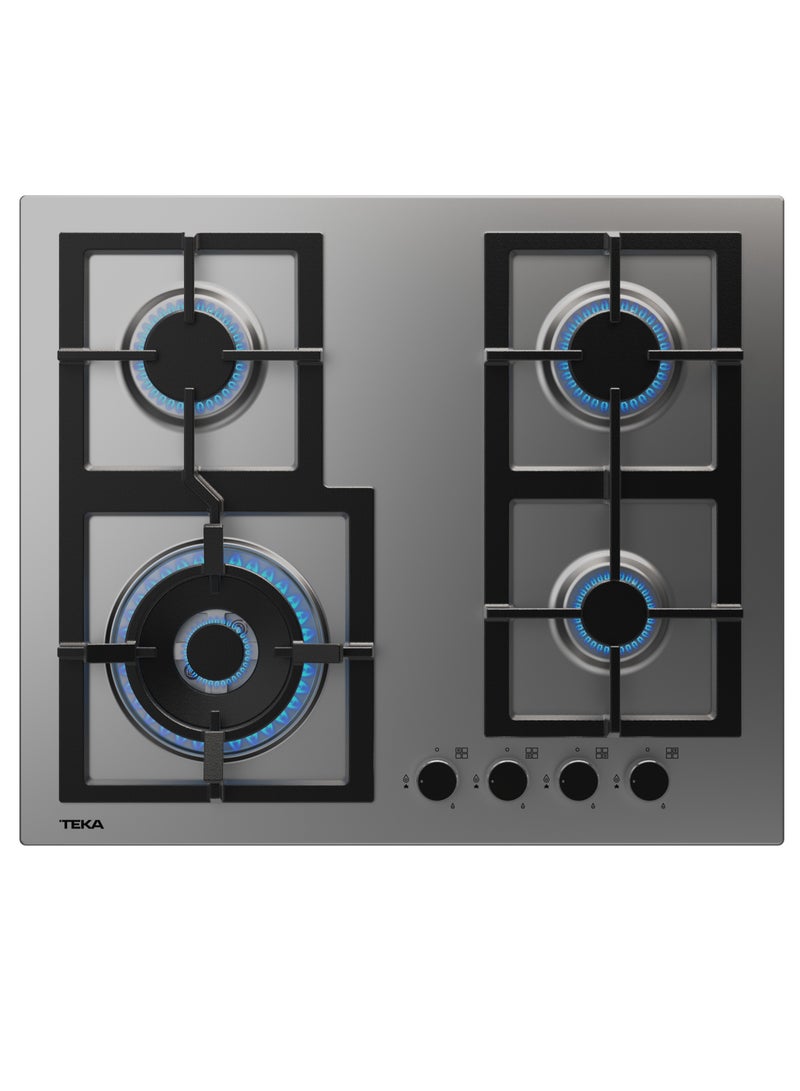 60cm Gas hob with 4 burners and Cast iron grids EFX 60.1 4G AI AL DR CI
