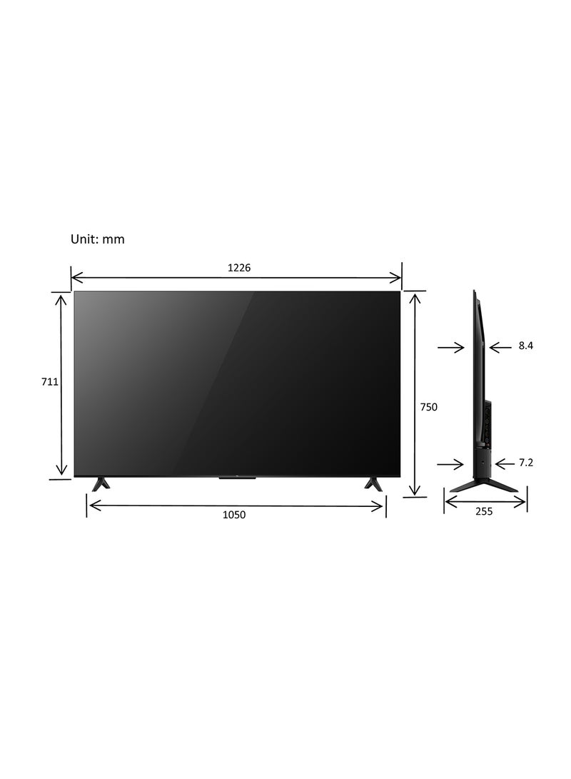 55 Inch, UHD 4K Smart TV, 60 Hz - 55V6B Black