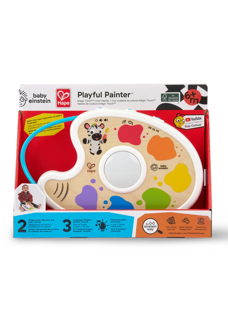 + Hape Playful Painter Magic Touch Color Palette with Mess-Free Color Exploration, Musical Toy, Interactive Color & Light, Ages 6+ Months