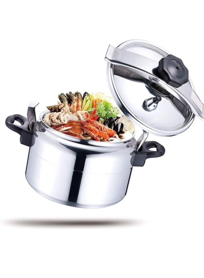 HTH 75L Pressure Cooker Aluminum for Household, Super-pressure Cooker Secure Cookerware Silver