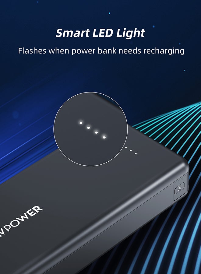 20000 mAh RP-PB1216 15W 4-Port Power Bank Black