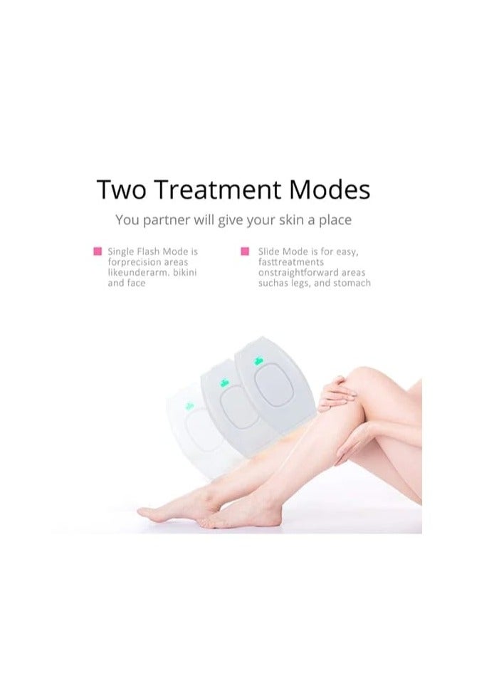 Laser Hair Removal IPL Epilators Device 500000 Flashes Epilators Hair Removal Machine Women Shaving Home Use Painless Body Shaver (White)