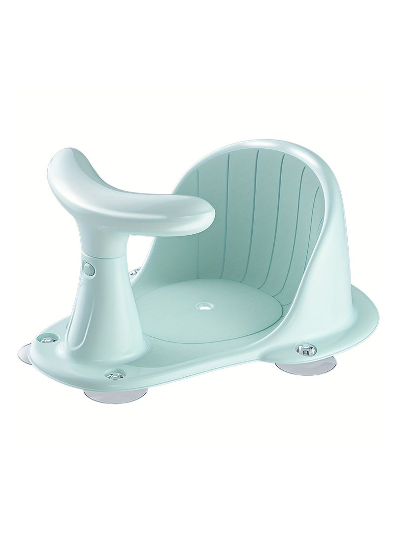 Baby Bath Seat, Shower Stool, Suction Cups, Assisted Seat, Bathtub Seat, Newborn Baby Bath Seat, GREEN