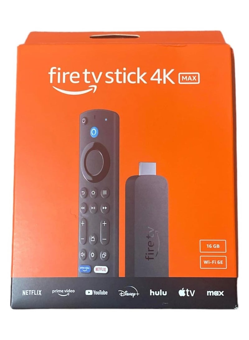 Fire Stick 4K Max streaming device 2nd Generation with 16GB supports Wi-Fi 6E