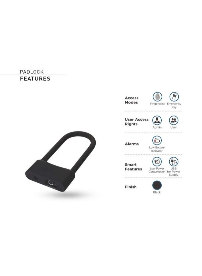 Pad Lock Oz-Fpl-11 (Black) Polished Finish | Ozone India