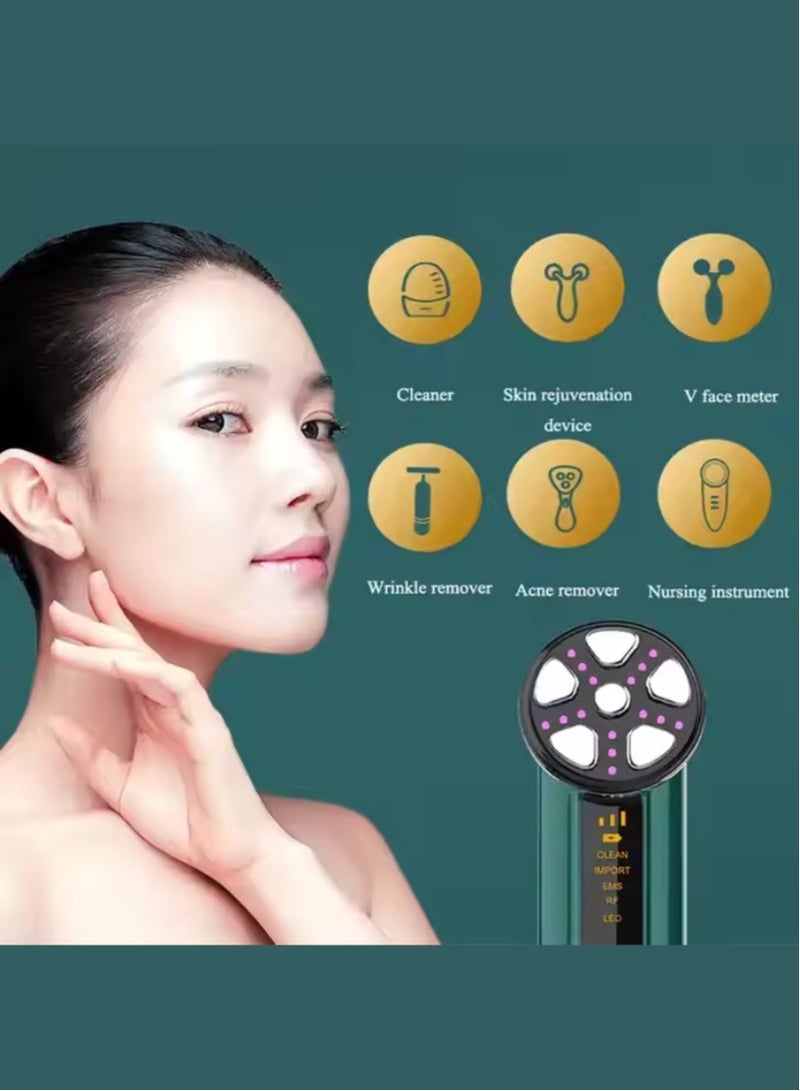 RF&EMS Facial Mesotherapy Radio Frequency Skin Tightening Facial Rejuvenating Skin Care Beauty Wrinkle Removal Face Massager Microcurrent Facial Massager