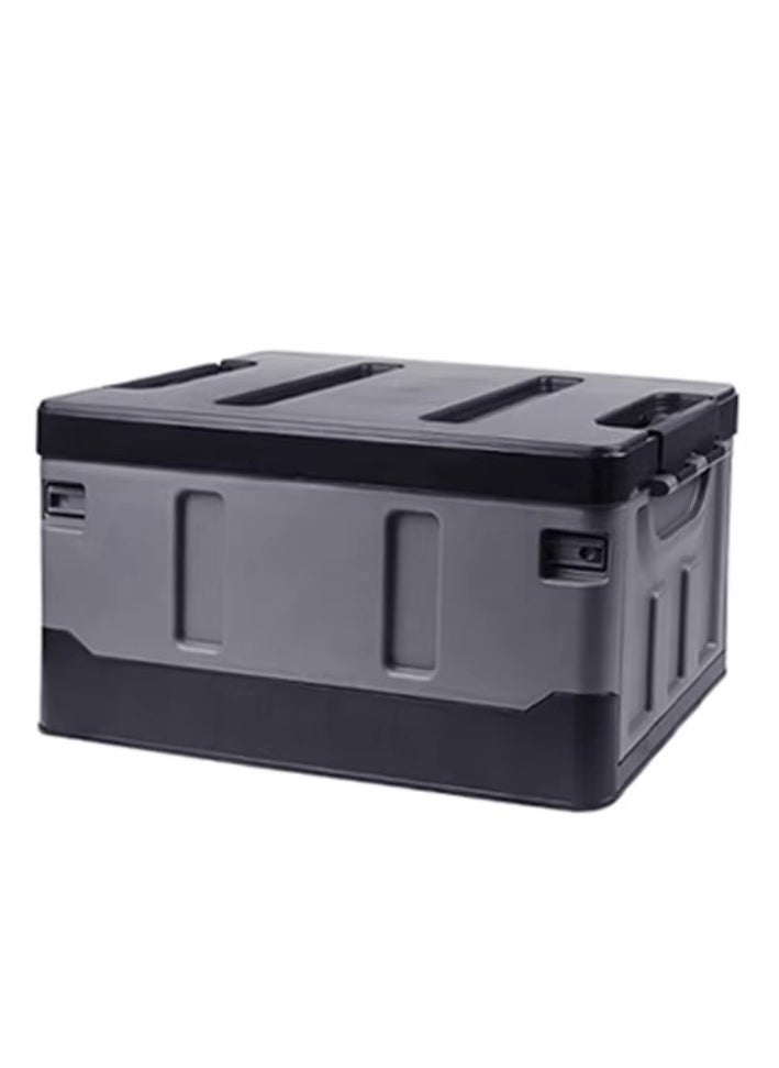 Outdoor Camping Storage Box 35L Capacity (Black & Grey)