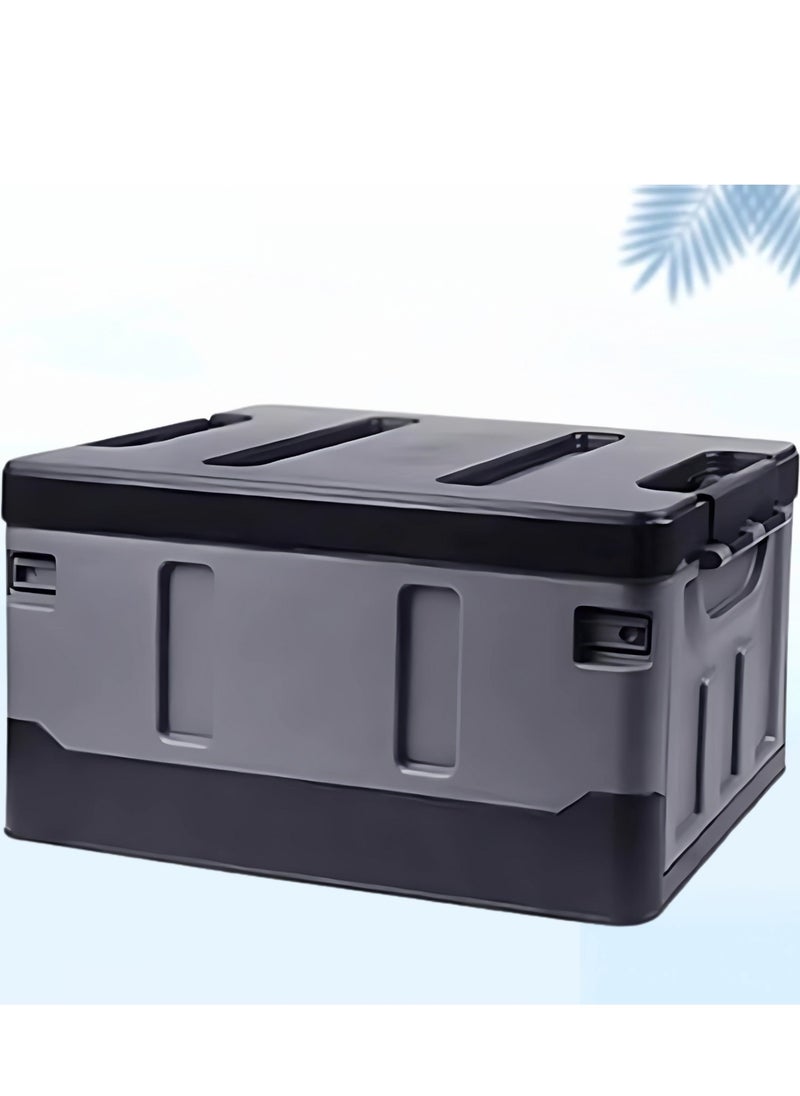 Outdoor Camping Storage Box 35L Capacity (Black & Grey)
