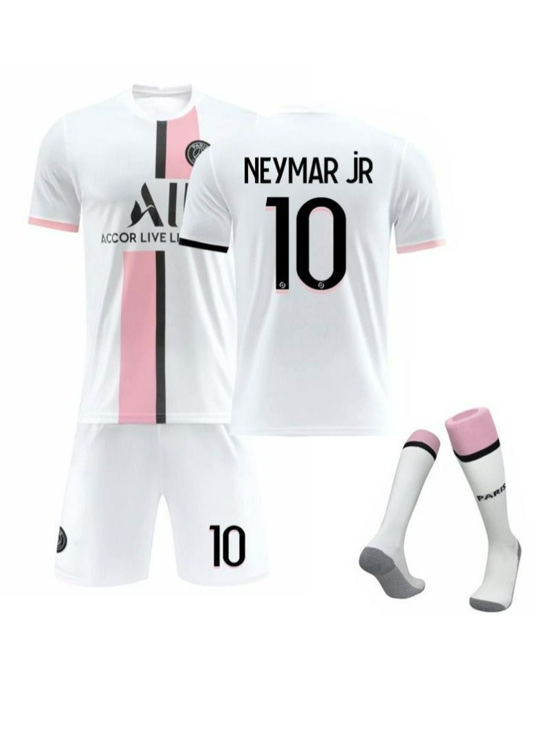 Paris away white jersey 10 football jersey