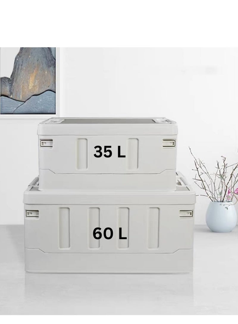 Outdoor Camping Folding Storage Box Collapsible Storage Box, Crates Plastic Storage Box Container Stackable Folding Utility Crates, Cooler Box, Storage Case