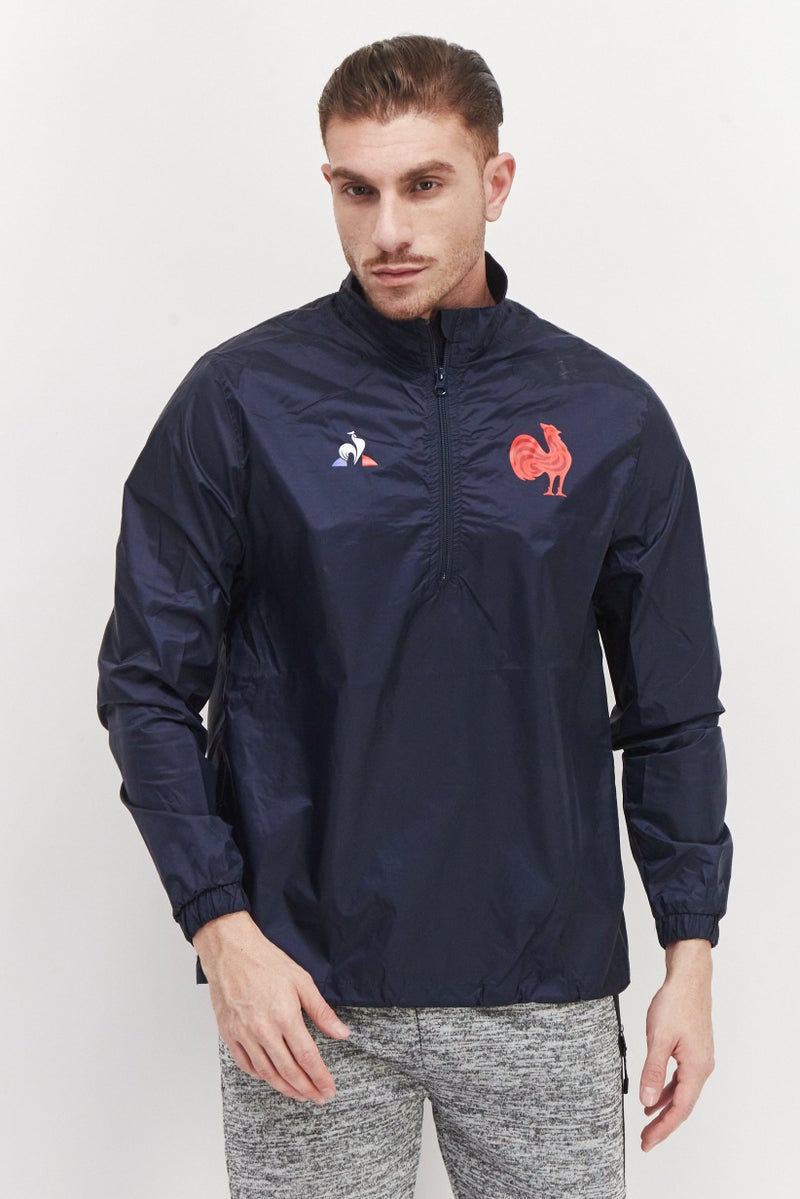 Men Sportswear Fit Brand Logo Training Jacket, Navy