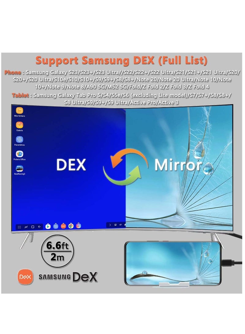 4K HDMI Adapter MHL Converter Cable for iPhone 15 Pro Max Samsung Galaxy USB Type C Android Phones to TV Projector Monitor