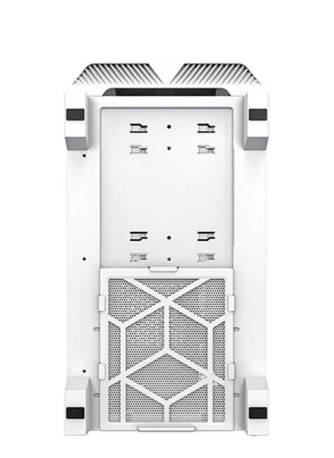 Sky One Lite aRGB ATX Mid Tower Case, Up to 360mm Radiator Support, 3x Preinstalled Fan, Front & Bottom Dust Filter, Swivel Glass Side Panel, USB Type-C Port, Frost White | SKY ONE LITE WH