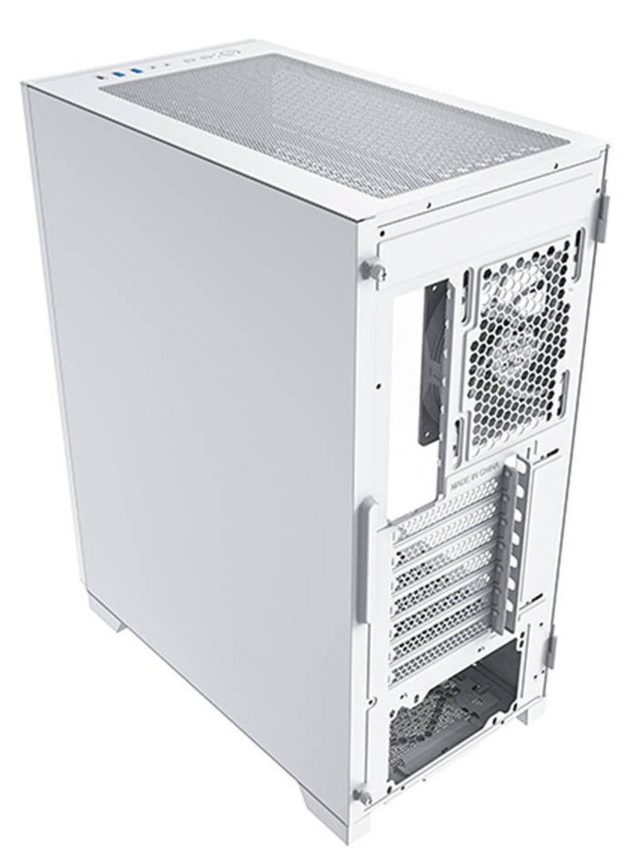 Sky One Lite aRGB ATX Mid Tower Case, Up to 360mm Radiator Support, 3x Preinstalled Fan, Front & Bottom Dust Filter, Swivel Glass Side Panel, USB Type-C Port, Frost White | SKY ONE LITE WH