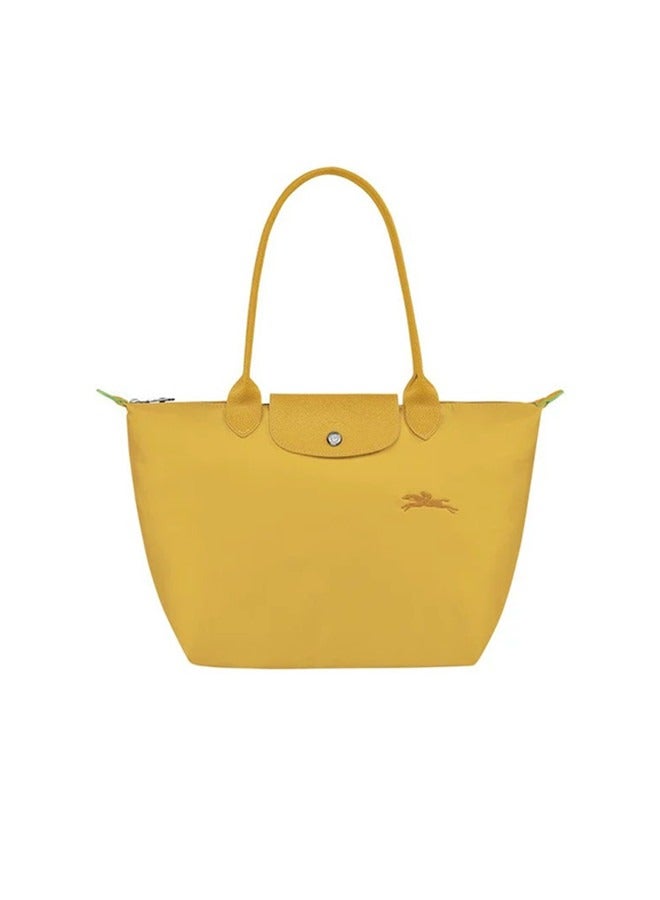 Longchamp women's classic fashion Multi functional Medium travel bag dumpling bag handbag shopping bag long handle shoulder bag yellow