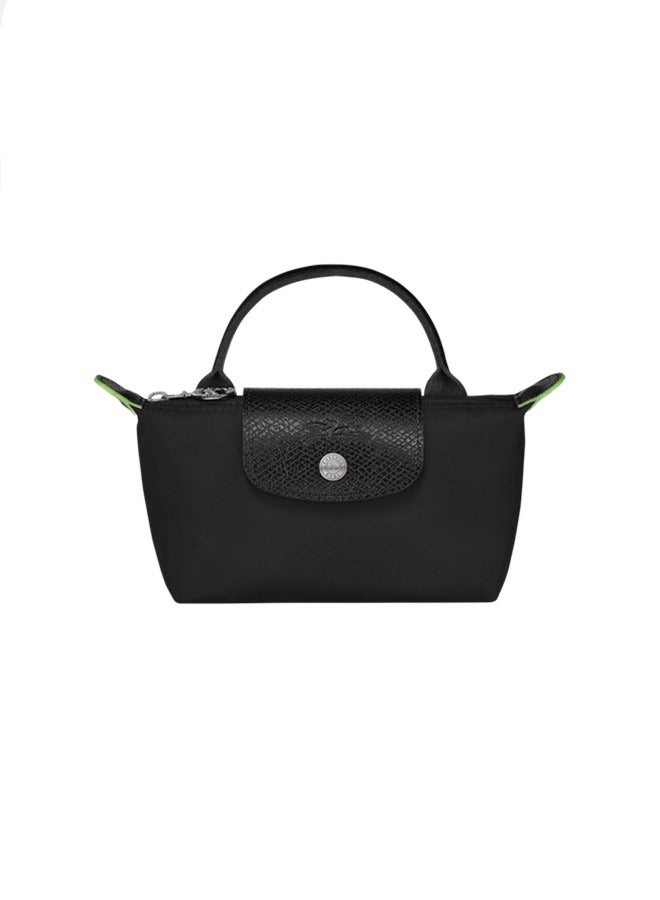 Longchamp Women's classic fashion versatile mini makeup bag handbag shoulder bag handheld small bag black