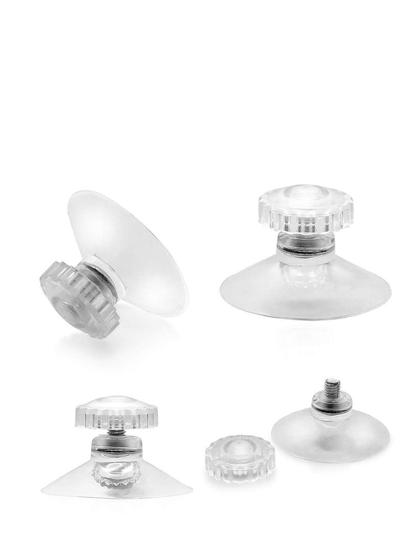 Clear Suction Cups without Hooks Plastic Sucker Pads without Hooks Plastic Suction Cups for Fairy Lights Strong Adhesive Force Hanging Decoration Suitable for Window Glass Bathroom Kitchen