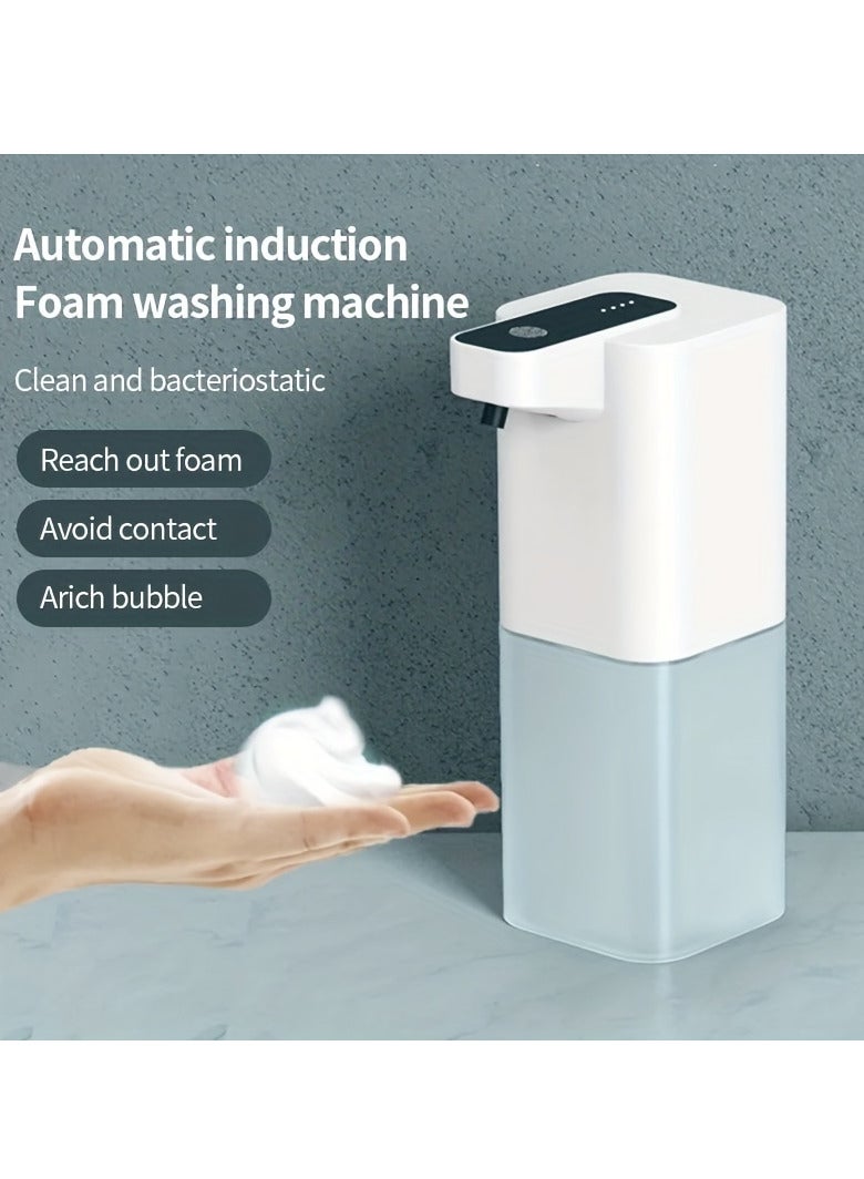 Touchless Foaming Soap Dispenser - 400ml USB Rechargeable, Sleek Design for Home & Office Hygiene