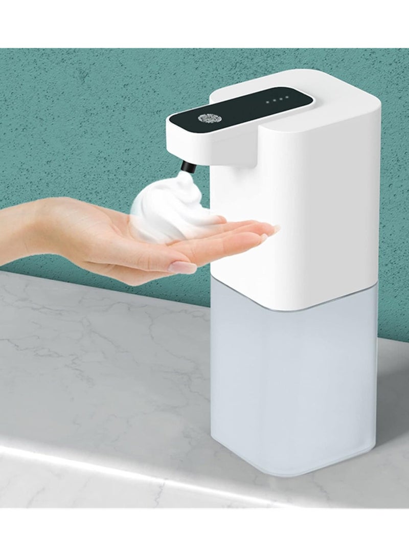 Touchless Foaming Soap Dispenser - 400ml USB Rechargeable, Sleek Design for Home & Office Hygiene