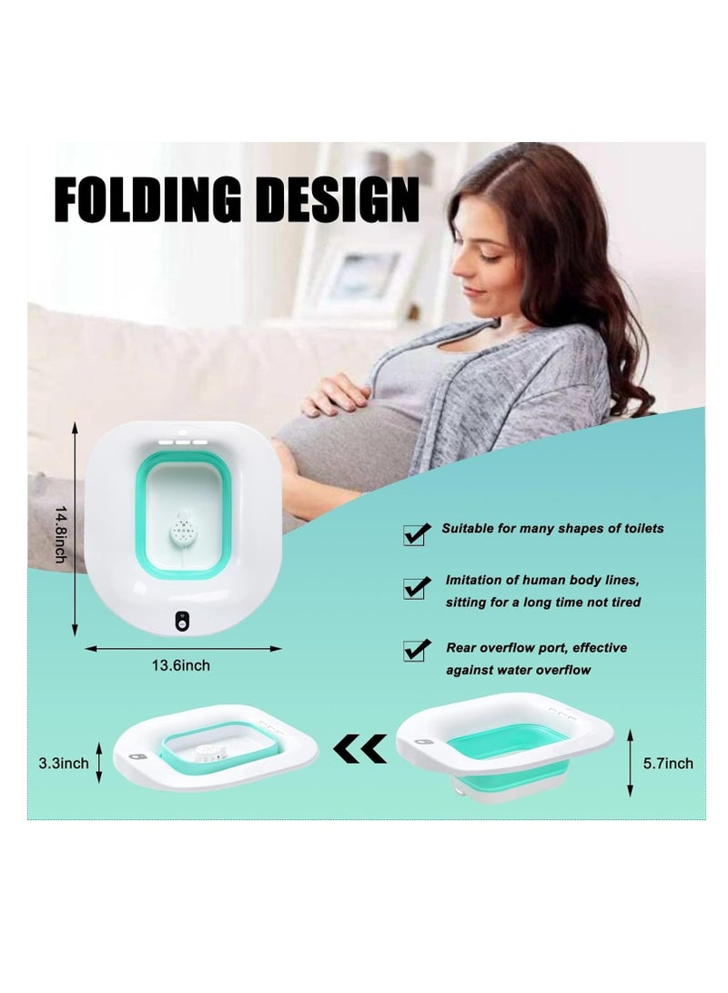 Electric Toilet Seat-electric Sitz Bath For Hemorrhoids Foldable Sitz Baths For Postpartum Care Postpartum Care Steam Seat Suitable For Pregnant Women Elderly Bubble Mode