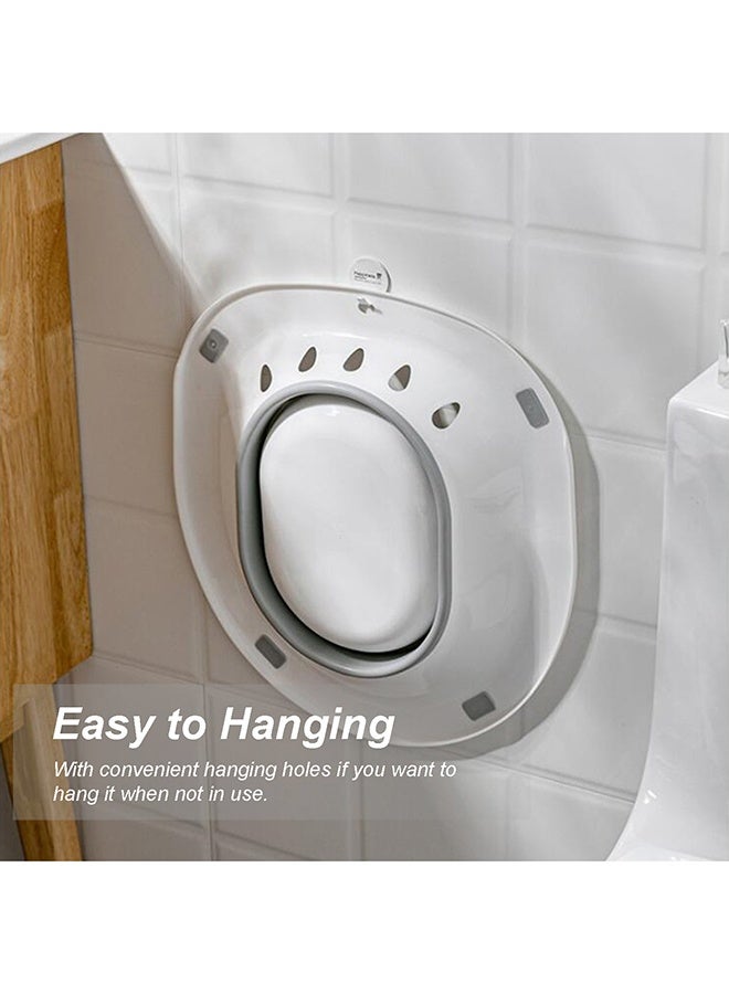 Reusable Toilet Sitz Bath White 39x5x36cm