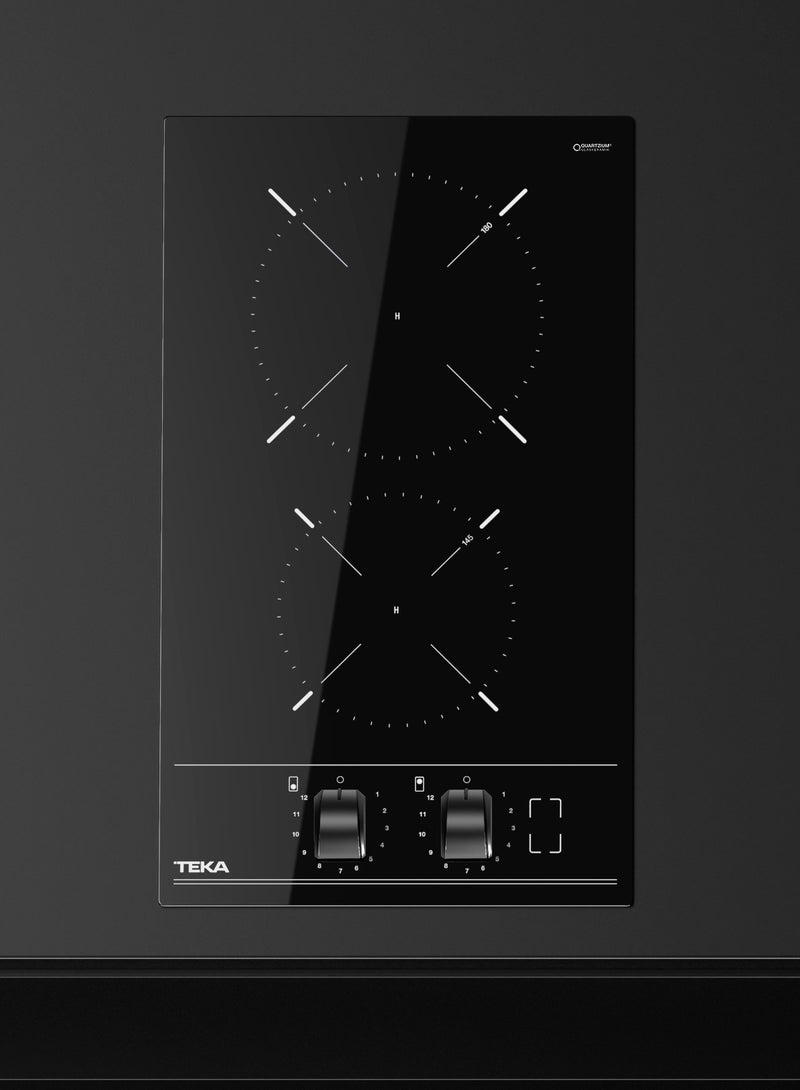 30 cm Modular Vitroceramic Hob with 2 Cooking Zones, Ceramic Glass Surface, and Auto-Lock Safety System TBC 32000 XFL