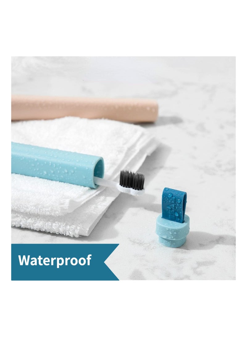 3Piece Portable Travel Toothbrush Case Dust-Proof Toothbrush Travel Containers Sanitary Travel Toothbrush Holder Toothbrush Travel Case Set for Travel Business Bathroom Gym School and Outdoor Activity