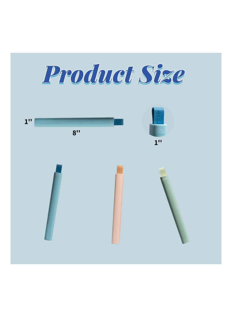 3Piece Portable Travel Toothbrush Case Dust-Proof Toothbrush Travel Containers Sanitary Travel Toothbrush Holder Toothbrush Travel Case Set for Travel Business Bathroom Gym School and Outdoor Activity