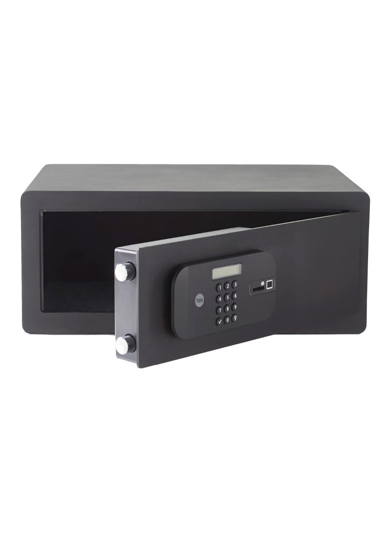 Yale YLFB/200/EB1 Motorised Biometric High Security Laptop Safe Access Fingerprint and Digital Pin Code, Laser Cut Door, Mounting Bolt Internal Dimensions: 190 x 467 x 280 mm