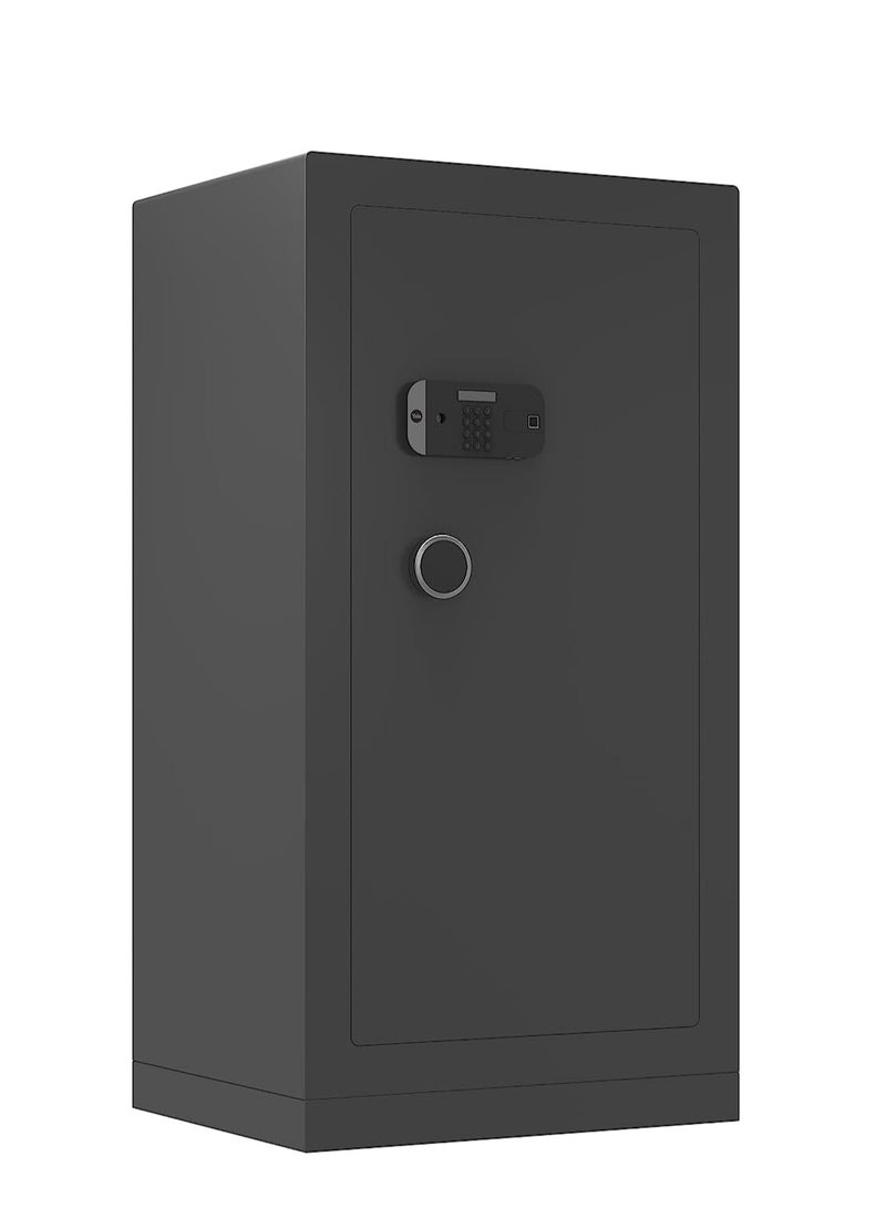 Yale Multipurpose High Security Large Safe 1100mm height, With Pin Code and Fingerprint access, Dual or Triple authentication for high security control 204.7L Volume, Black YSELC/1100/B1