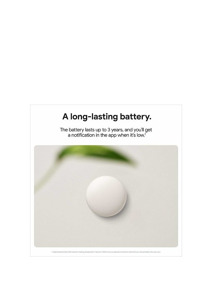 Google Nest Temperature Sensor (2nd gen), Porcelain (GA05552-US)