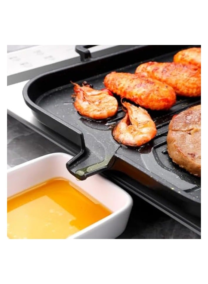 BBQ Grill Pan, Non-stick Aluminum Bakeware For Barbecue Griddle And Oven, Compatible With Induction Cookers, Indoor/outdoor