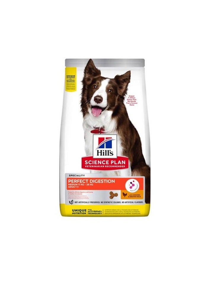 Hill’s Science Plan Perfect Digestion Medium Adult 1+ Dog Food with Chicken and Brown Rice