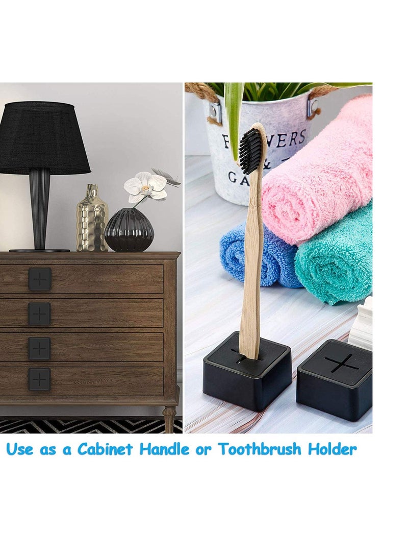 Kitchen Towel Hooks, 3 Pack Self Adhesive Towel Holders, Wall Dish Towel Hook, Drill Free Self Adhesive Push Hooks Firmly Hook, Wall Mounted Hand Towel Hook, for Bathroom Home Kitchen RV Camper