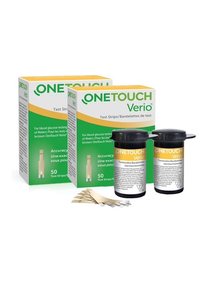 Verio Test Strips 100 Test Strips For Accurate Blood Glucose Testing