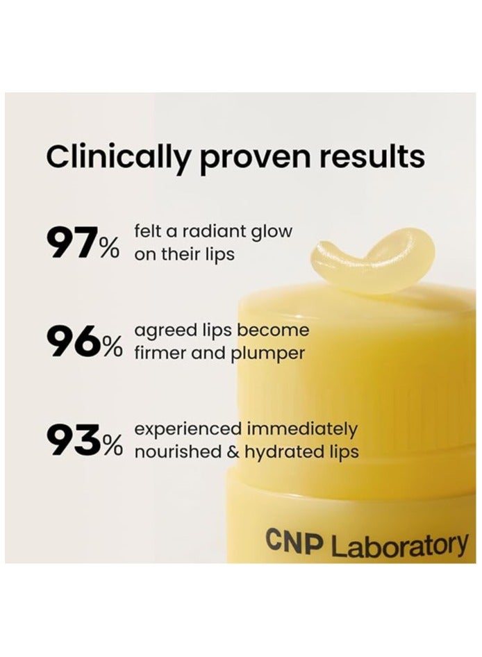 CNP Honey Lip Butter (0.5 fl.oz / 15ml) - Propolis Lipcerin™, Hydrating Overnight Manuka Lip Balm & Mask, 12hrs Long-lasting Moisture, Gentle Exfoliation, Korean Skin Care (Honey)