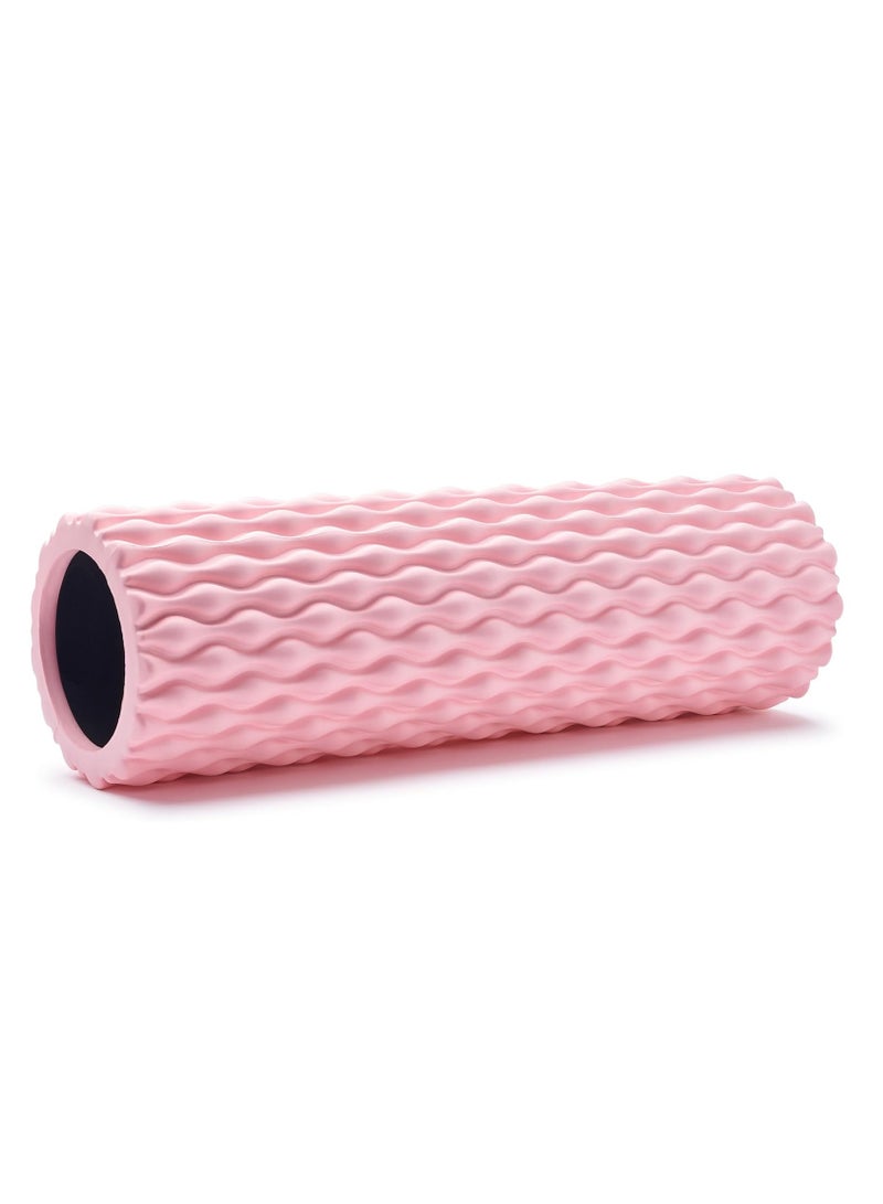 45*14cm Foam Roller for Exercises & Massage, Multi-Density Fitness GYM Styrofoam Rolling Foam Roller for Back Legs Body Deep Tissue Muscle Recovery Relieves Pain Physical Therapy Streching