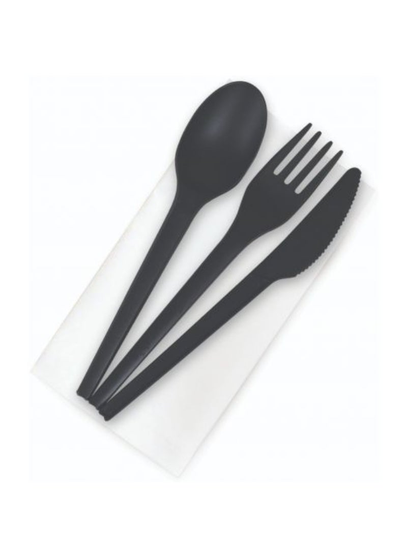 Super Touch Cpla Ld Black Cutlery Set 4Pcs 1 X 250