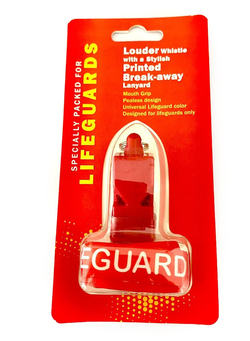 Lifeguard Whistle with Break Away Lanyard 10 Pcs Pack